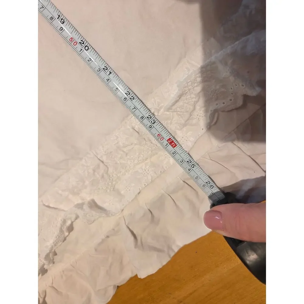Simply Shabby Chic White Ruffle Outlined Pillowcase Romantic